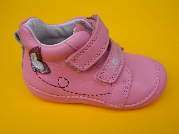 Detské kožené topánky D.D.Step S015 - 42400A pink